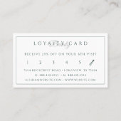 Luxe Beauty Lotus/Make-up Brush Logo Groen & Roze Klantenkaartje (Achterkant)