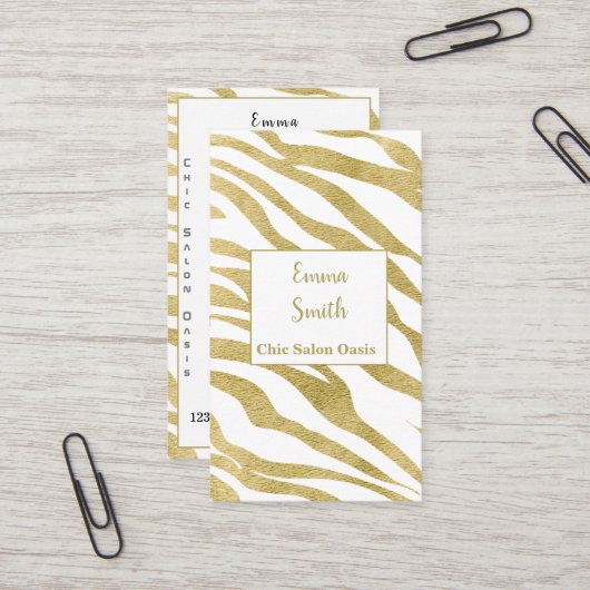 Luxe Beauty Professioneel Visitekaartje (Voorkant / Achterkant in situ)