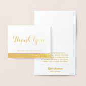 Luxe bedankbriefje voor uw sieraden aankoop folie kaarten (Display)