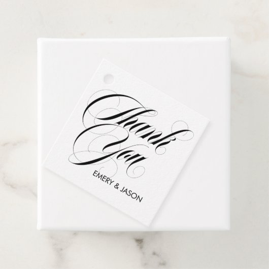 Luxe Bedankt bruiloft Bedankjes Labels (In situ)