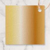 Luxe Bedankt Gouden Typografie & Foliage Bedankjes Labels (Achterkant)