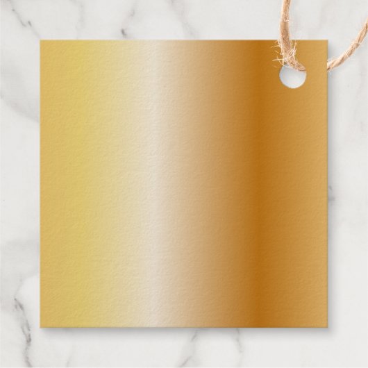 Luxe Bedankt Gouden Typografie & Foliage Bedankjes Labels (Achterkant)