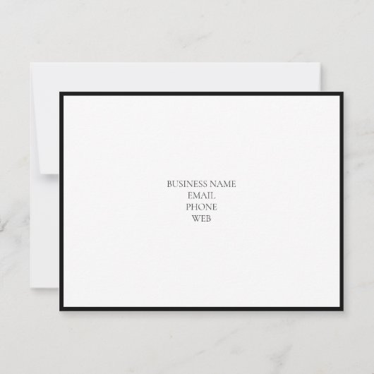 Luxe bedankt kaart (Achterkant)