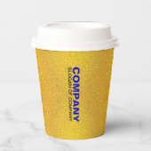 Luxe bedrijfsnaam & slogan | Aangepast merk Papieren Bekers (Voorkant)