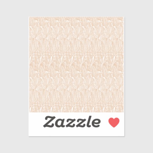 Luxe Beige Abstracte Vinyl Stickers (Vel)