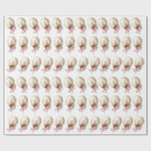 Luxe Beige ballon Glitter Party Cadeaupapier (Vlak)