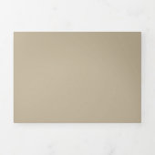 Luxe Beige Trouwdriehoek Uitnodiging (Cover)