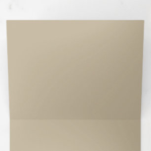 Luxe Beige Trouwdriehoek Uitnodiging