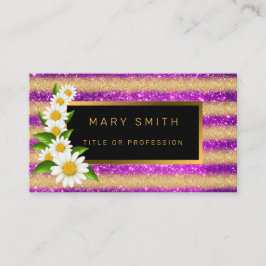 Luxe Best Popular Paars Gold Glitter Visitekaartje