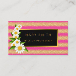 Luxe Best Popular Pink Gold Glitter Visitekaartje