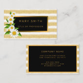 Luxe Best Popular White Gold Glitter Visitekaartje (Voorkant / Achterkant)