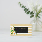 Luxe Best Popular White Gold Glitter Visitekaartje (Staand voorkant)