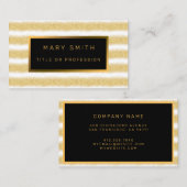 Luxe Best Popular White Gold Glitter Visitekaartje (Voorkant / Achterkant)