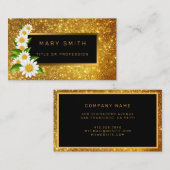 Luxe beste populaire goudglitter visitekaartje (Voorkant / Achterkant)