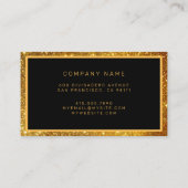 Luxe beste populaire goudglitter visitekaartje (Achterkant)