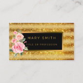 Luxe beste populaire goudglitter visitekaartje (Voorkant)