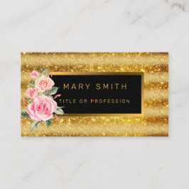 Luxe beste populaire goudglitter visitekaartje