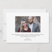 Luxe bewerkbare kleur voor Collage Opslaan Datum K Bedankkaart (Achterkant)