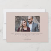 Luxe bewerkbare kleur voor Collage Opslaan Datum K Bedankkaart (Achterkant)