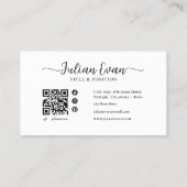 Luxe Black and Gold Lash Technician Business Card Visitekaartje (Achterkant)