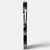 Luxe Black Bling Sparkle Diamond Aangepaste naam Case-Mate iPhone Case (Achterkant / Links)