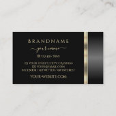 Luxe Black en Gold  met Logo luxe Visitekaartje (Achterkant)