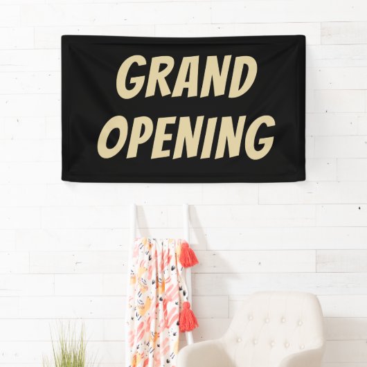 Luxe Black & Gold GRAND OPENING Banner – Elegant (Insitu)