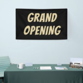 Luxe Black & Gold GRAND OPENING Banner – Elegant (Beurs)