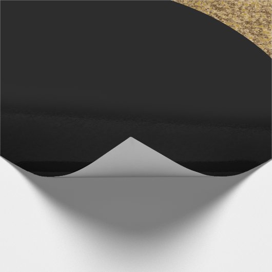 LUXE BLACK GOLD PATROON WRAPPING PAPIER GIFT WRAP (Hoek)