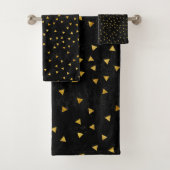 Luxe Black Gold Premium - eenvoudig Bad Handdoek (Insitu)