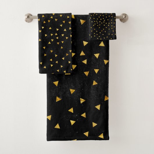 Luxe Black Gold Premium - eenvoudig Bad Handdoek (Insitu)