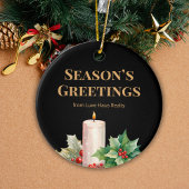 Luxe Black & Gold Real Estate Ornament