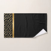 LUXE BLACK GOLD SPOT BATHROOM TOWEL SET BAD HANDDOEK (Handdoek)
