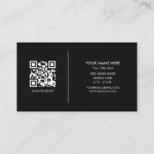 Luxe Black Opal Stenen Schoonheidssalon Visitekaartje (Achterkant)