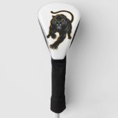 Luxe Black Panther hoofddeksel Golfheadcover (Voorkant)