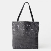 LUXE Black Sparkly Tote Bag (Voorkant)