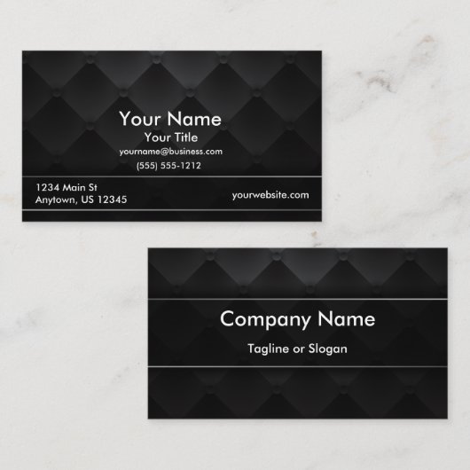 Luxe Black Visitekaartje (Voorkant / Achterkant)
