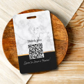 Luxe Black White Gold Marble Professional Notionee Badge