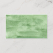 Luxe bladeren | Groene Botanische Wedding Website  Informatiekaartje (Achterkant)