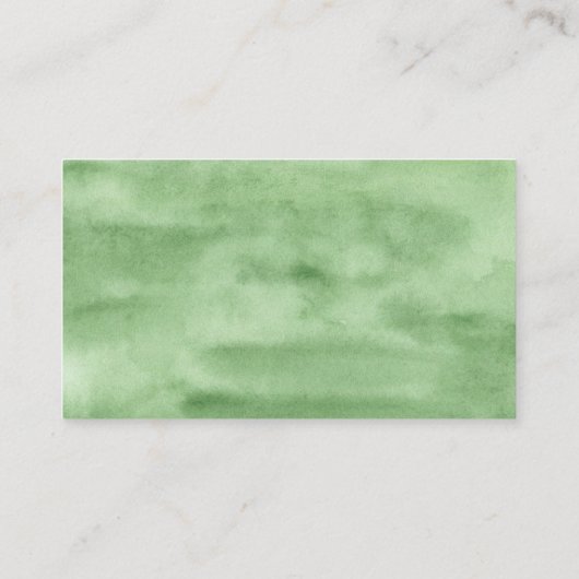 Luxe bladeren | Groene Botanische Wedding Website Informatiekaartje (Achterkant)