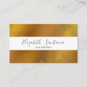 Luxe bladgoud visitekaartje (Voorkant)
