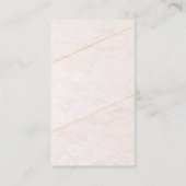 Luxe blanco visitekaartje – Ivoor & Goud (Achterkant)