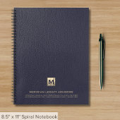 Luxe Blauw en Goud Professioneel Notitieboek