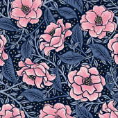 Luxe Blauw en Roze Camellia Yours Echt Bloemen Cadeaupapier