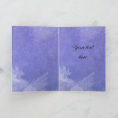 Luxe Blauw Frosty Sneeuwvlok Winter Dank u kaart (Binnen)