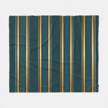 Luxe blauw groen goud gestreepte cadeauverpakking
