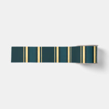 Luxe Blauw Groen Goud Streep Cadeaupapier Patroon