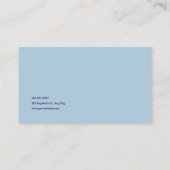 Luxe blauwe agaat geode & gouden glitter visitekaartje (Achterkant)