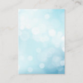 Luxe Blauwe Bruiloft Accommodatie Details Informatiekaartje (Achterkant)