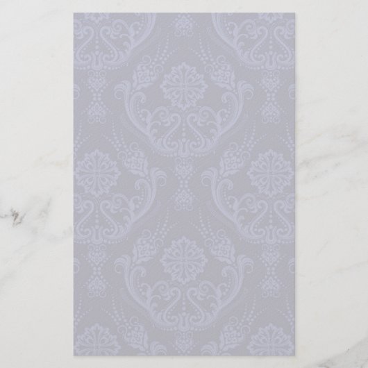 Luxe blauwe damesbehang briefpapier (Voorkant)